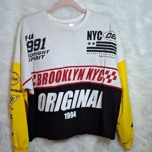 Brooklyn NYC Original Long Sleeve Tee - Black, White, Yellow